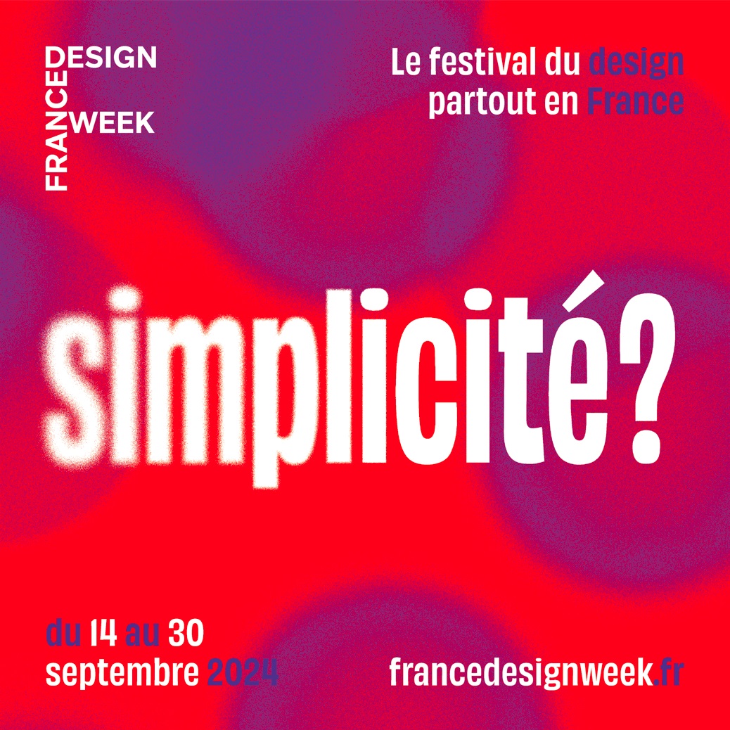 Affiche France Design Week 2024 sous le thème de la Simplicité